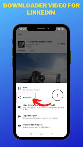 Video Downlaoder for Linkedin screenshot 1