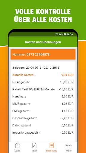 klarmobil.de - Die Service App screenshot 4