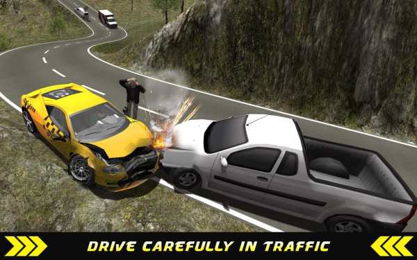 Taxi Driver Hill Climb sim 3D screenshot 12