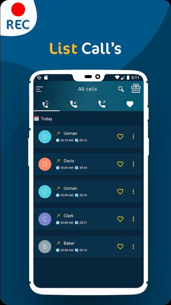 Call Recorder Automatic - Free call recorder app screenshot 1
