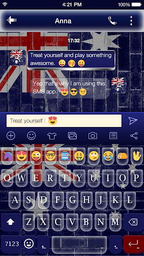 Australia Emoji Keyboard Theme स्क्रीनशॉट 3