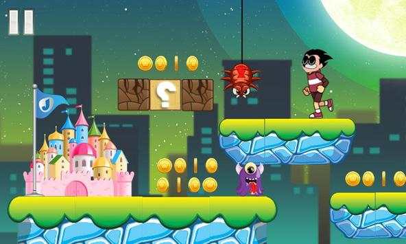 Brave Teen Titans - Go Adventure Runner Robin screenshot 2