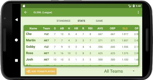 Sleek Stats - Softball StatKeeper screenshot 4