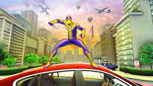 Spiderhero Stunt Race Car Game screenshot 1