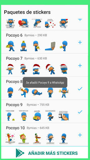 Stickers de Pocoyo para WhatsApp - WAStickerApps screenshot 2