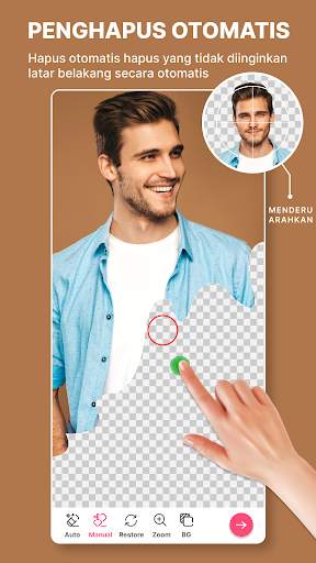 Manusia Kemeja Foto Setelan screenshot 6