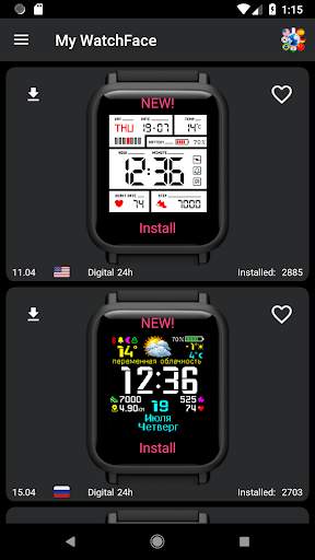 My WatchFace [Free] for Amazfit Bip screenshot 1