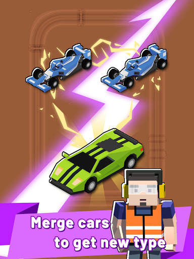 Merge Car Racer - Idle Rally Empire screenshot 11