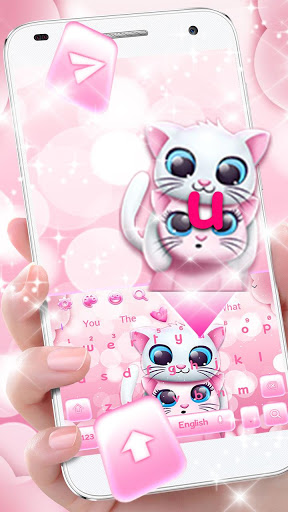 Nette Paar-Katze-Tastatur screenshot 2