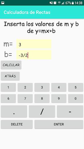 Calculadora de Rectas - Ecuaciones de la Recta. screenshot 5