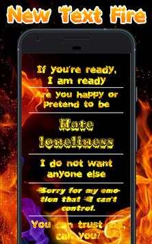 Fire Text Photo Frame screenshot 2