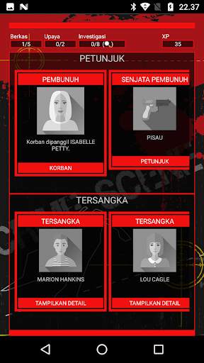 CrimeBot: game investigasi screenshot 1