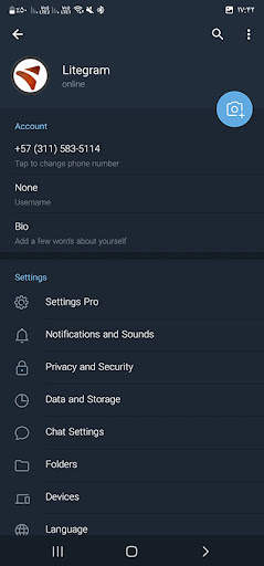 Litegram Messenger screenshot 2