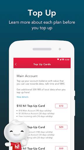 Singtel Prepaid hi!App 3 تصوير الشاشة