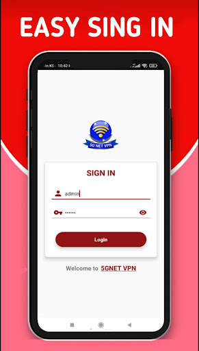 5GNET VPN screenshot 1