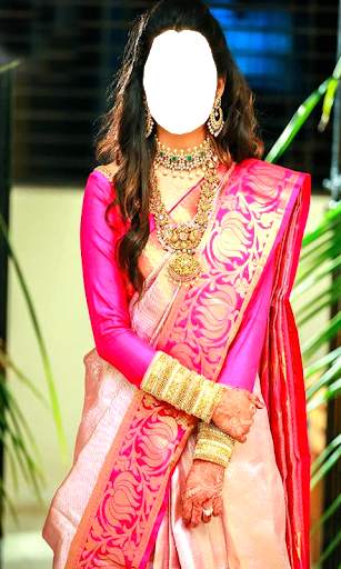 Women Pattu Saree Photo Maker screenshot 1