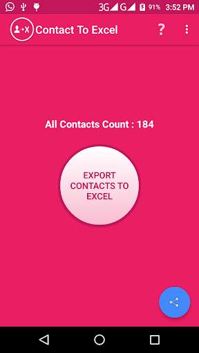 Contact To Excel screenshot 1