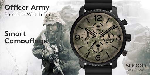 Officer Army Watch Face screenshot 1