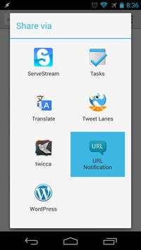URL Notification screenshot 1