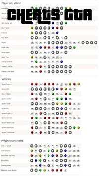 Cheats for All GTA screenshot 1