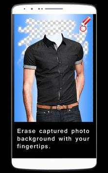 Men Check Shirt Photo Suit - Man Casual Shirt screenshot 5
