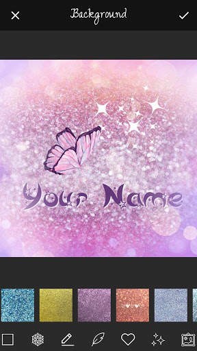 Glitter Name Art Maker screenshot 1
