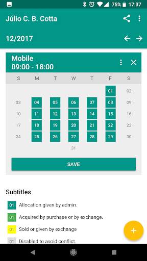 Schedule App screenshot 3