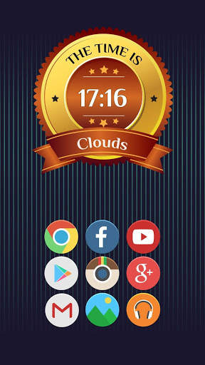 Golden Clocks - Zooper Widget screenshot 5