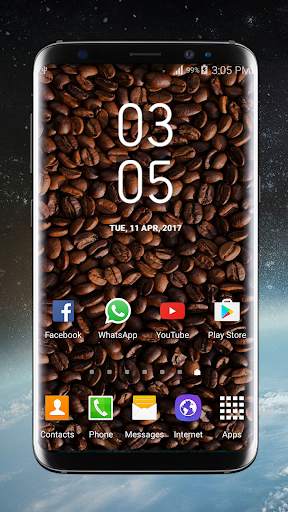 Digital Clock Galaxy S8 Plus screenshot 2