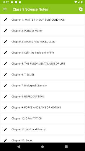 Class 9 Science Note скриншот 3