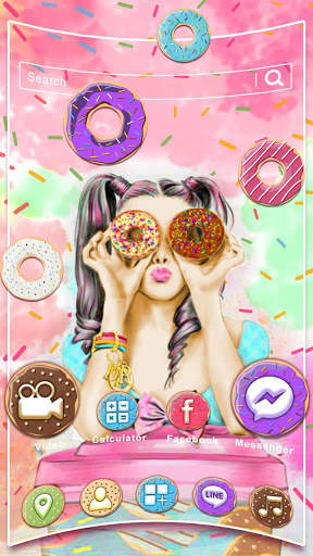 Donut, Girl Themes & Live Wallpapers screenshot 2