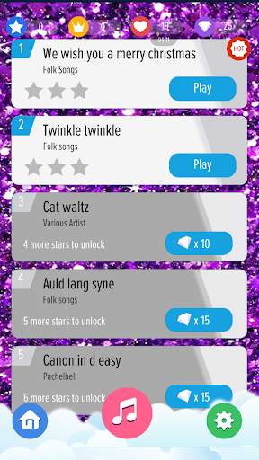 Glitter Piano Tiles- Amazing World of Fun screenshot 2