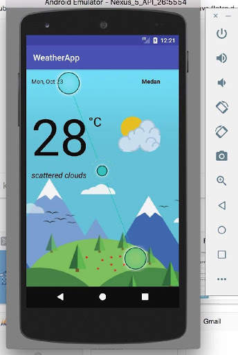Aplikasi Cuaca Khusus Medan screenshot 1