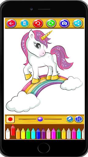 Princess Unicorn : Coloring book for children screenshot 8