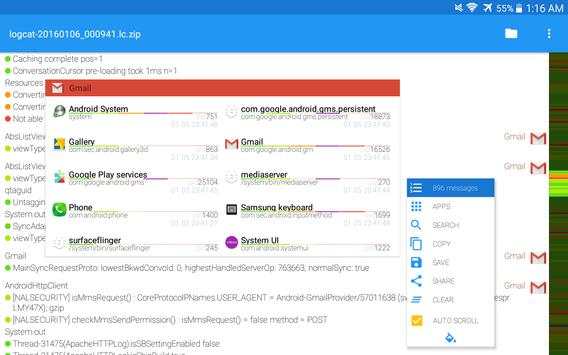 Logcat Lite FREE screenshot 11
