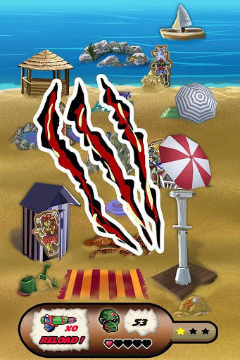 Zombies di pantai screenshot 2