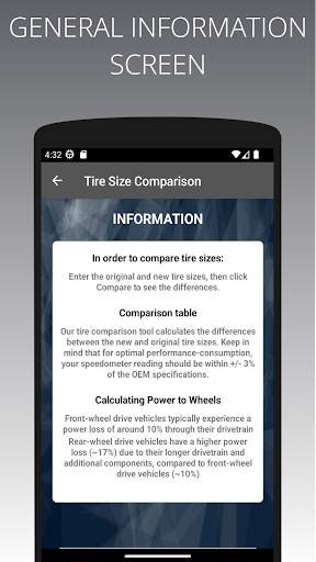 Tire Size Comparison screenshot 7