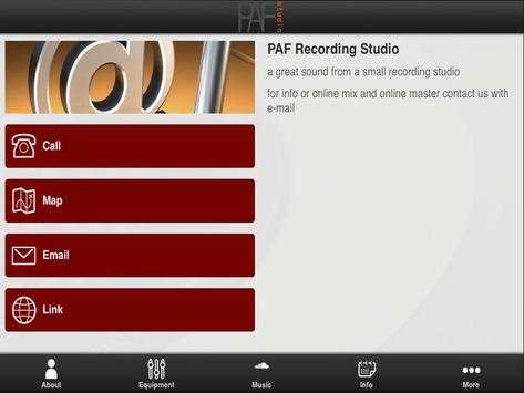 PAF Recording Studio स्क्रीनशॉट 2