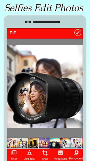 Selfies Edit Photos -sweet camera easy photoeditor screenshot 3