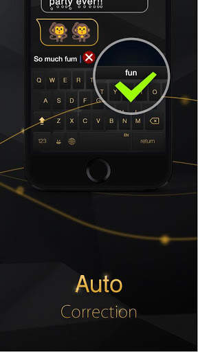 Luxury Black Keyboard Theme स्क्रीनशॉट 4