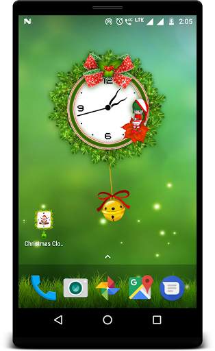 Christmas clock live wallpaper screenshot 3