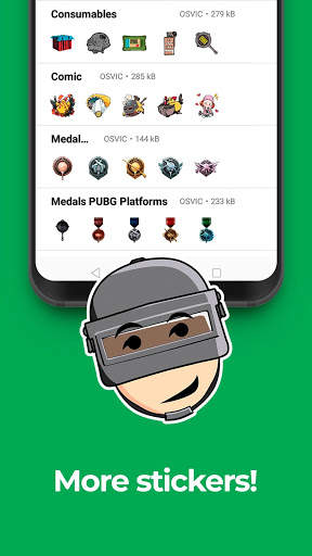 Stickers for WhatsApp (PUBG Fan App) 2020 ✅ screenshot 4