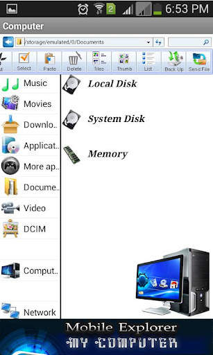 My Computer Mobile Explorer screenshot 2