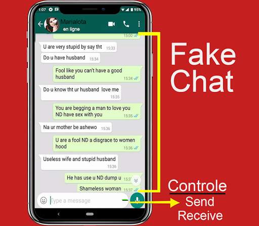 trick chat app simulation, true screenshot 3