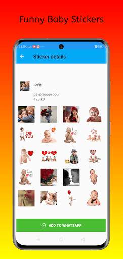 Funny Baby Stickers screenshot 2