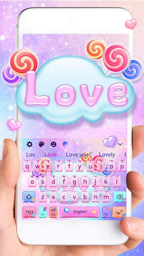 Love Pastel Keyboard स्क्रीनशॉट 1