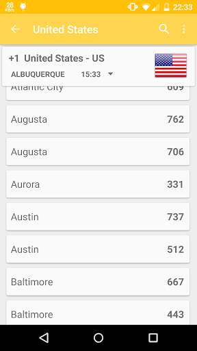 Phone Codes of the World screenshot 2