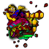 tastiera graffiti scimmia icon