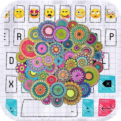 Coloring Book Emoji Keyboard Wallpaper icon