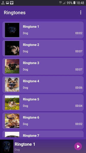 Dog - RINGTONES and WALLPAPERS screenshot 1